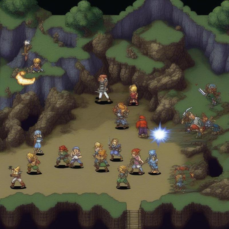 Chrono Trigger battle scene