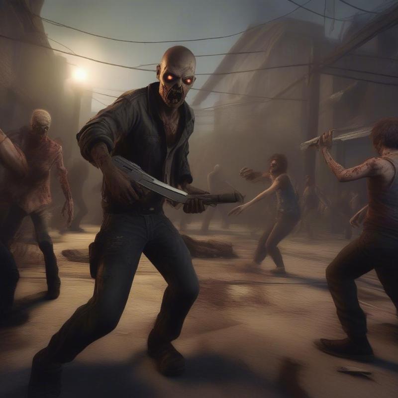 Màn chơi kịch tính trong game đâm zombie 2