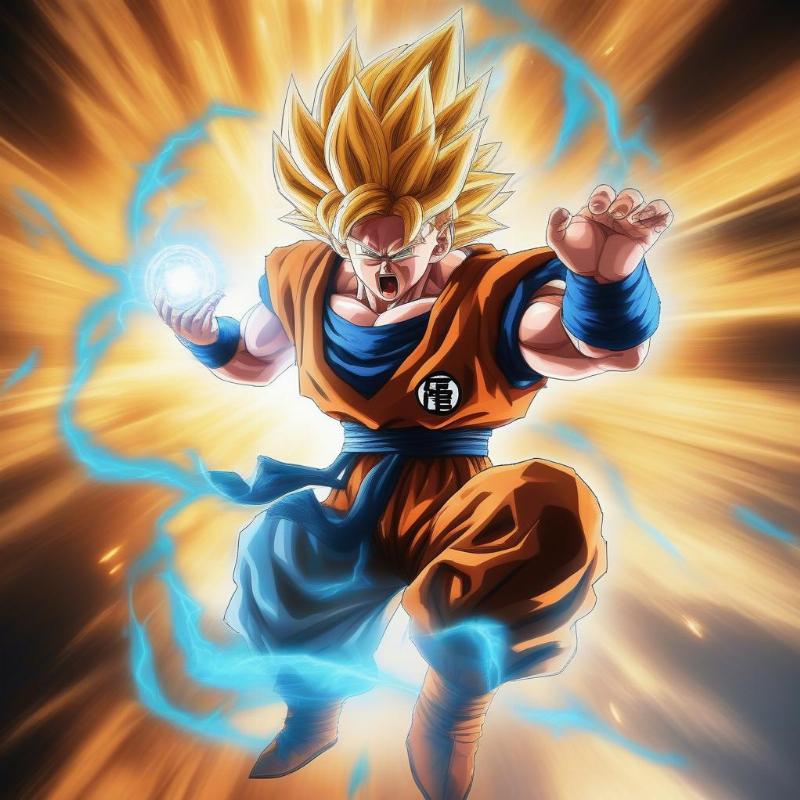 Goku Super Saiyan Kamehameha trong Game