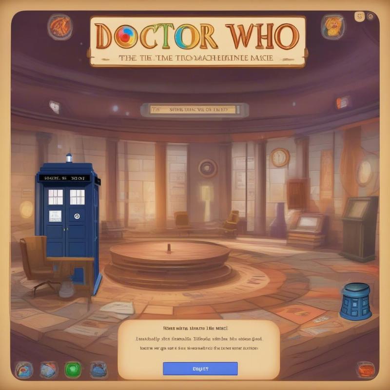 Giao diện Google Doodle Games Doctor Who