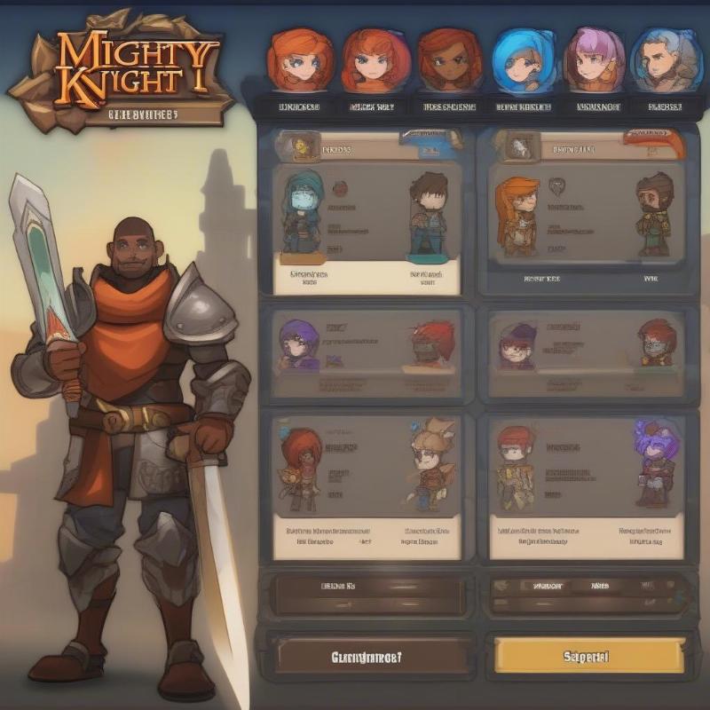 Hướng Dẫn Chọn Nhân Vật Mighty Knight 3