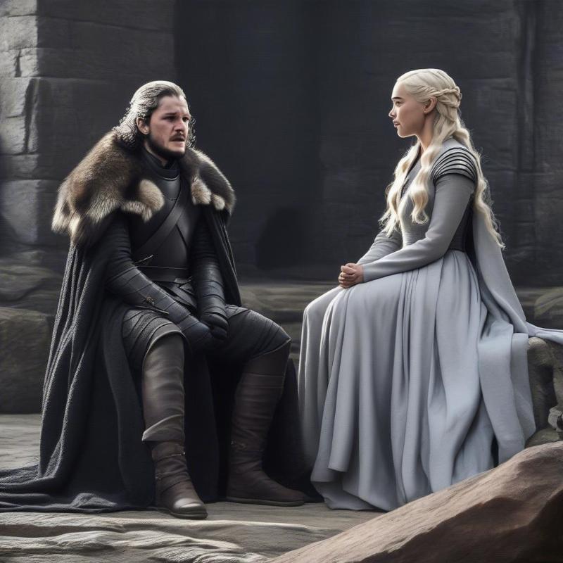 Jon Snow gặp gỡ Daenerys Targaryen tại Dragonstone