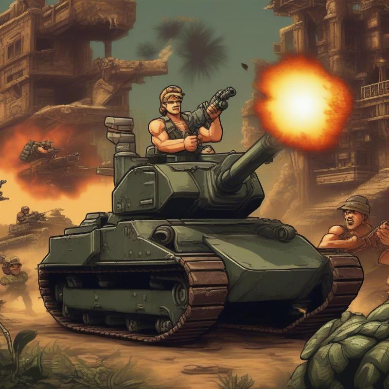 Gameplay game bắn súng kinh điển Metal Slug - Chiến đấu khốc liệt