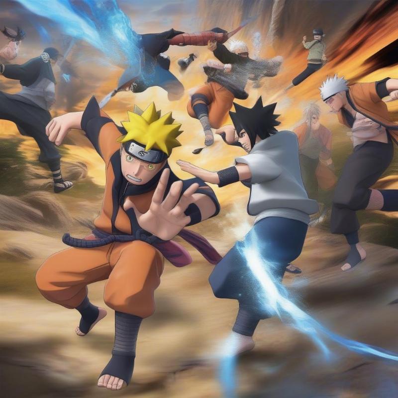 Trận chiến Naruto 2.9 vui game