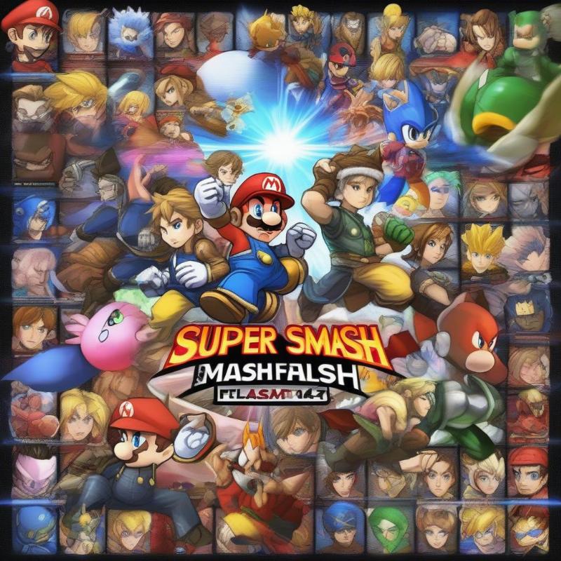 Giao diện chính Super Smash Flash 4